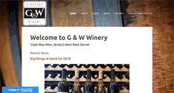 Desktop Screenshot of gandwwinery.com