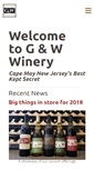 Mobile Screenshot of gandwwinery.com